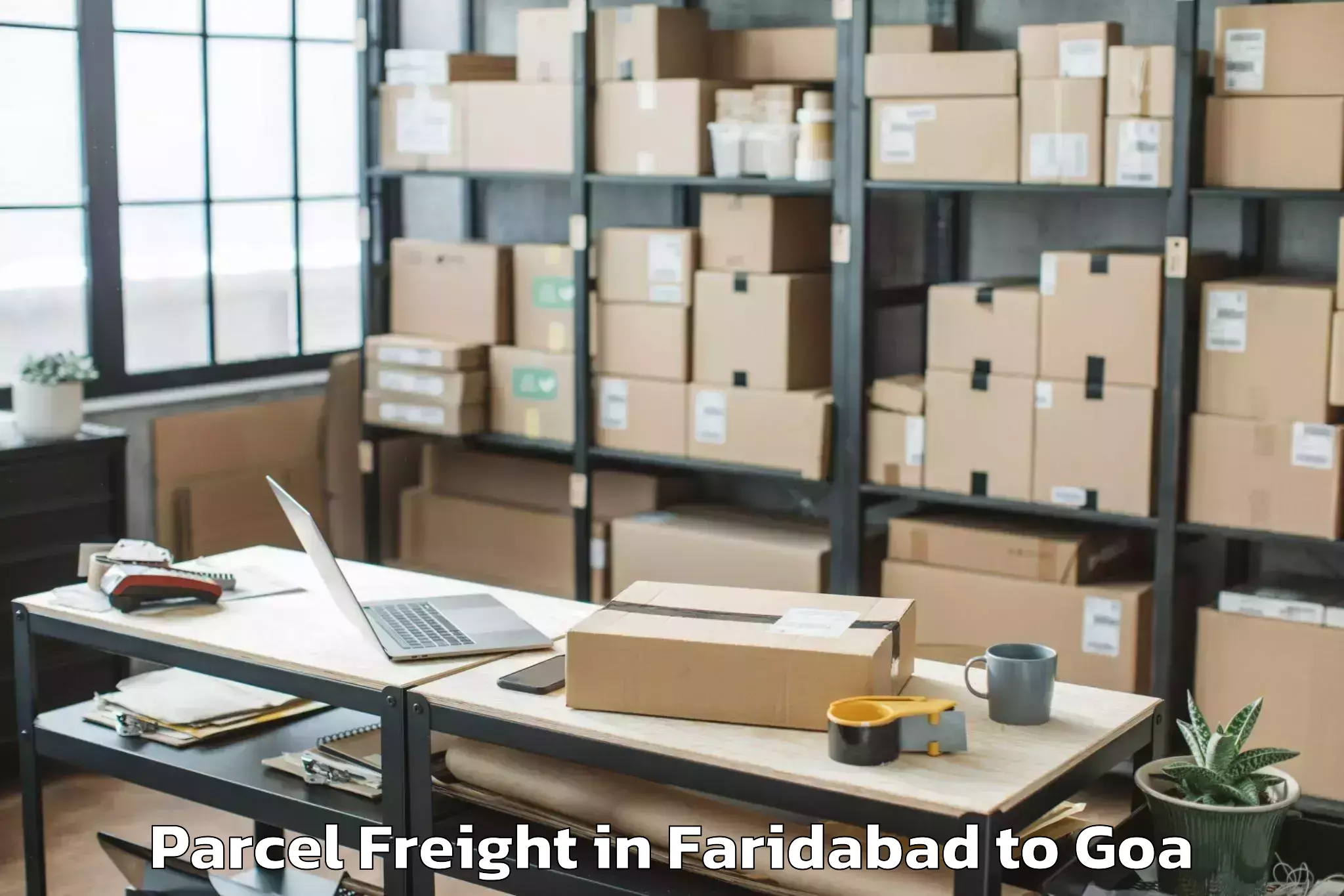 Book Faridabad to Bambolim Parcel Freight Online